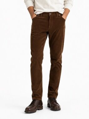 G-Star Raw Pants Mens Arc 3D‎ Corduroy Brown Slim Fit Cords Size 28 NWT